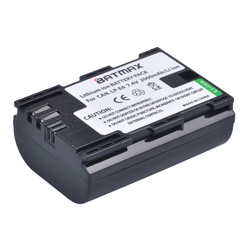 Wholesales LPE6 LP-E6 LP E6 LP-E6N Camera Battery For Canon EOS 5DS 5D Mark II Mark III 6D 7D 60D 60Da 70D 80D DSLR EOS 5DSR