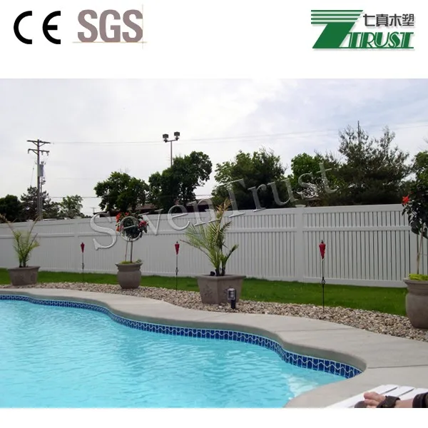 Interlocking PVC fence promotional vinyl material handrail composite plastic railing for yard Stair handrail