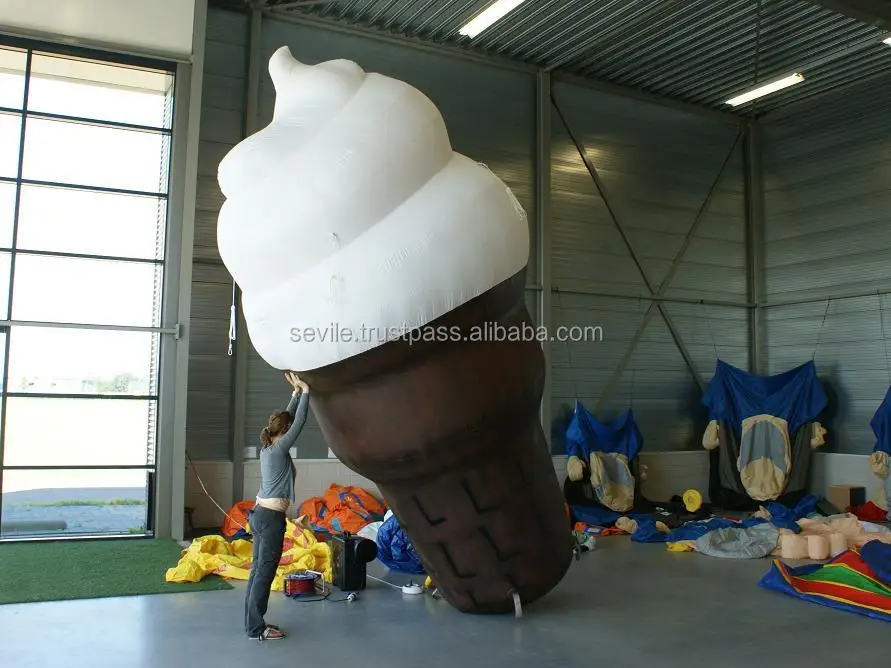 
Cheap Advertising Inflatable Ice Cream Cone, Attractive Inflatable Ice Cream Cone 