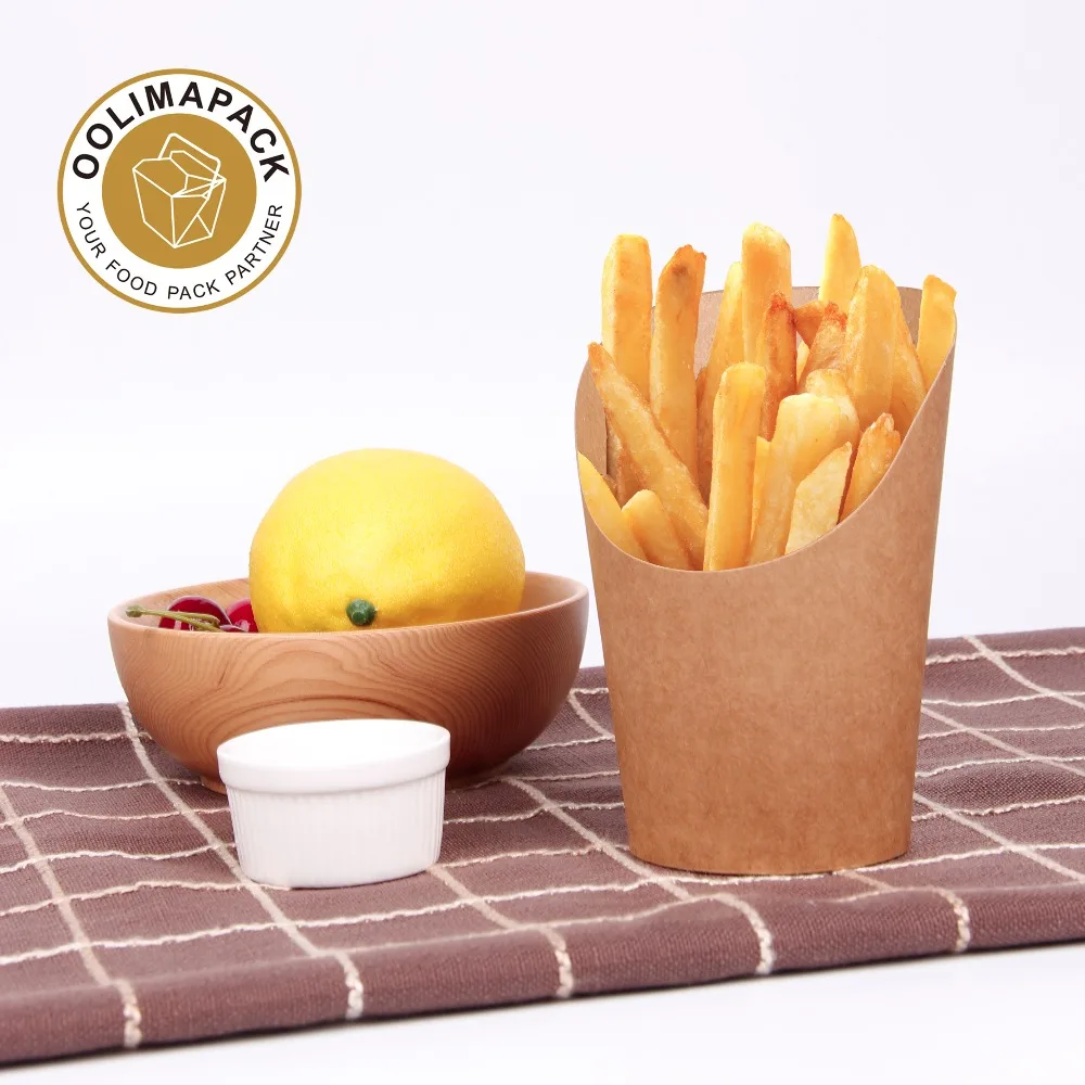 french fries cone holder scoop cup