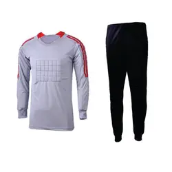 High Quality Customize Kids Padded Soccer Goalkeeper Jersey Shirt Uniform Set