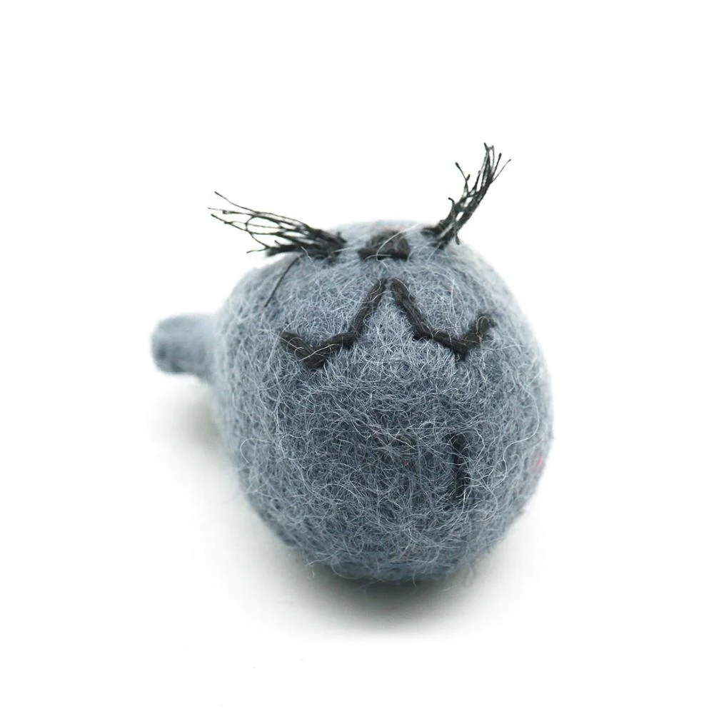 FPT-001, Kids School Supplies, Felt Pencil Holders with Animal Heads and Toys, Pencil Cases and Covers, Felted by Nepalese Women