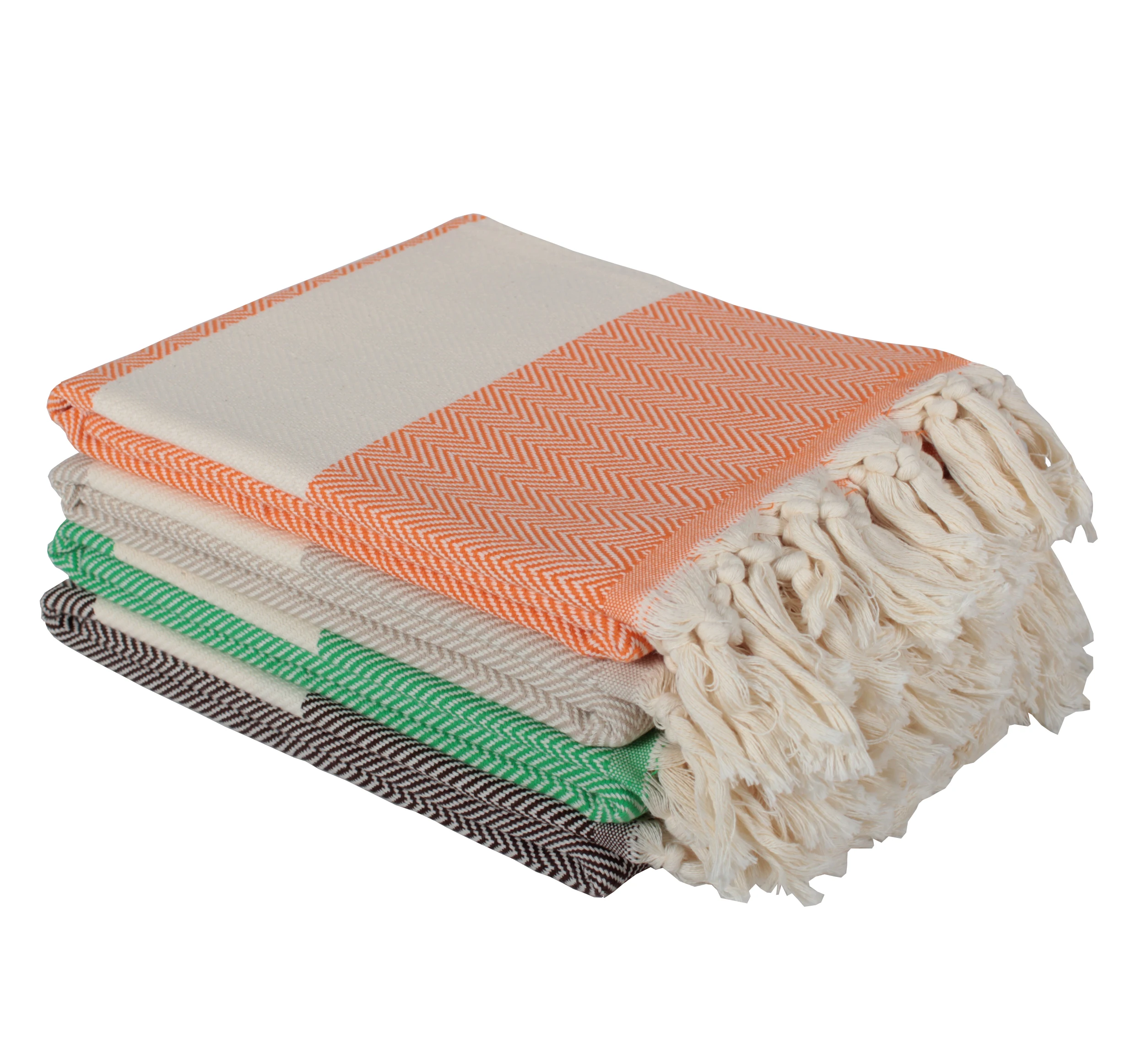 High Quality Best Price Herringbone Pattern Turkish Towel , Bath Towel , Beach Towel , Fouta