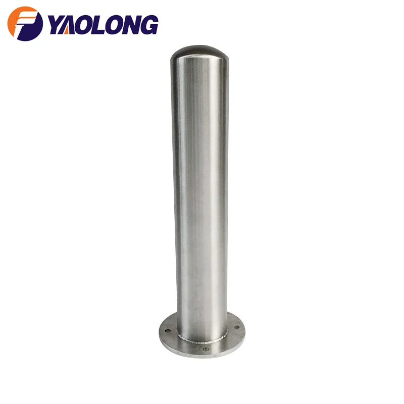 300 series stainless steel safety bollards ss bollard car parking pole for road