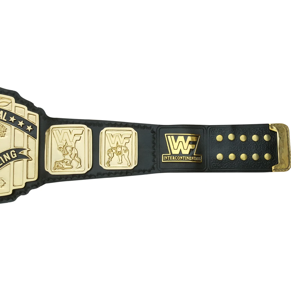 Red Logo IC intercontinental Wrestling Championship Belts Leather Belts Wrestling Belts