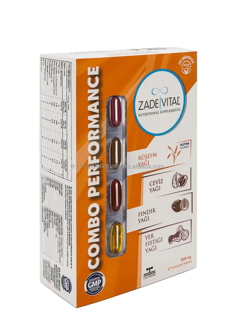 
Combo Performance - Wheat Germ, Walnut, Hazelnut, Peanut Oil - Zade Vital Nutritional Supplements 