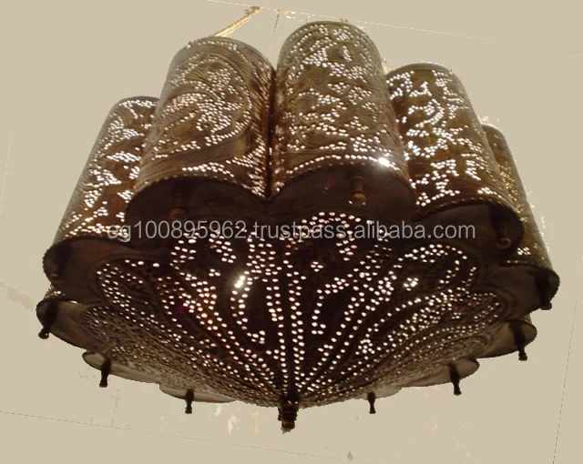 BR150 антикварная мозаичная люстра с гравировкой вручную