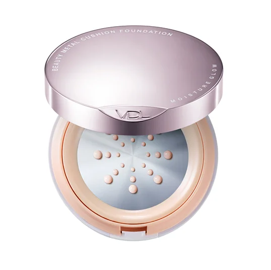 
Korean cosmetic VDL Beauty Metal Cushion Foundation Moisture Glow 
