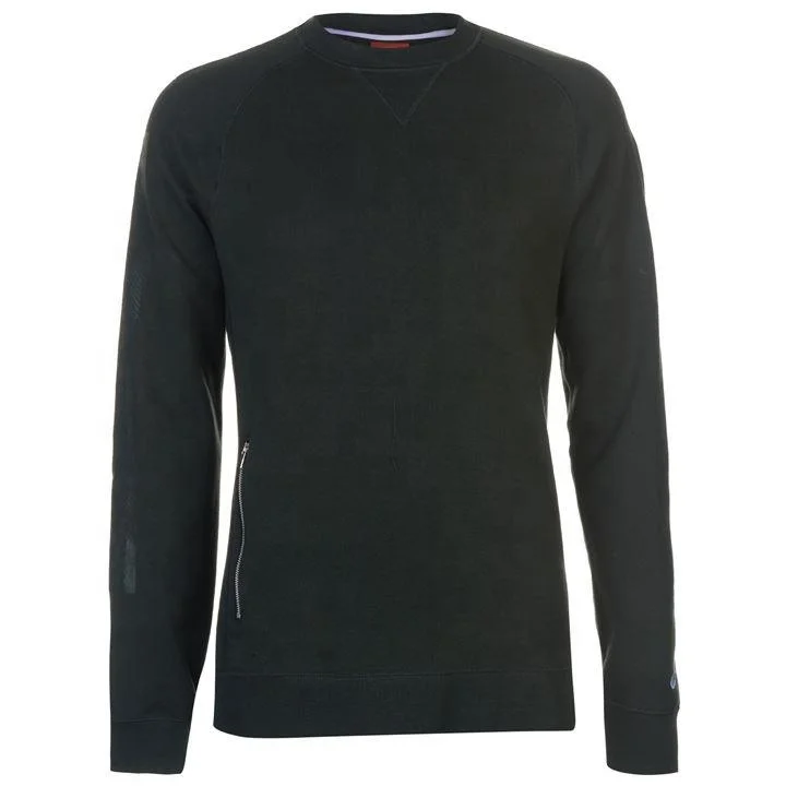 
Crewneck Sweatshirt - Sweater - Premium Quality Shirt Women Jumper Top Made of 100% Cotton Fleece Fabric with Zipper Pocket 