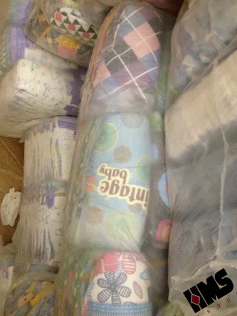 Baby Diapers in bales