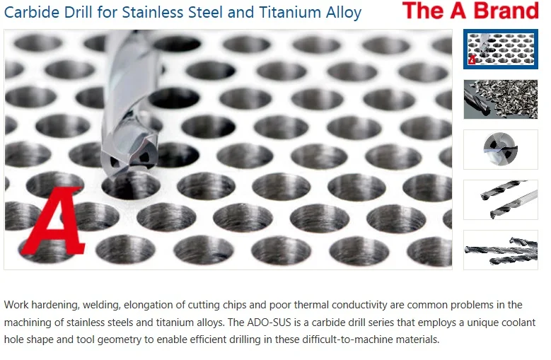 OSG Diamond Drill Bit Carbide Drill for Stainless Steel and Titanium Alloy