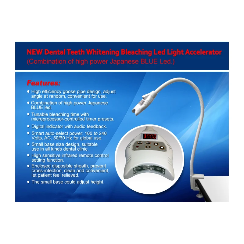 
high quality dental bleaching Blue Light Teeth Whitening Kit 
