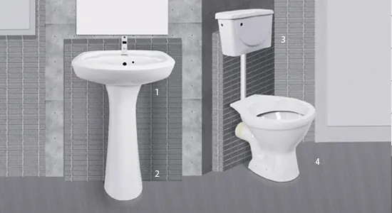 
Four Piece Ceramics Suite 