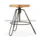 Metal Low Stool Adjustable Height Rustic Top Quality Vintage Industrial Stool Swivel Adjustable Height Metal Low Bar Stools