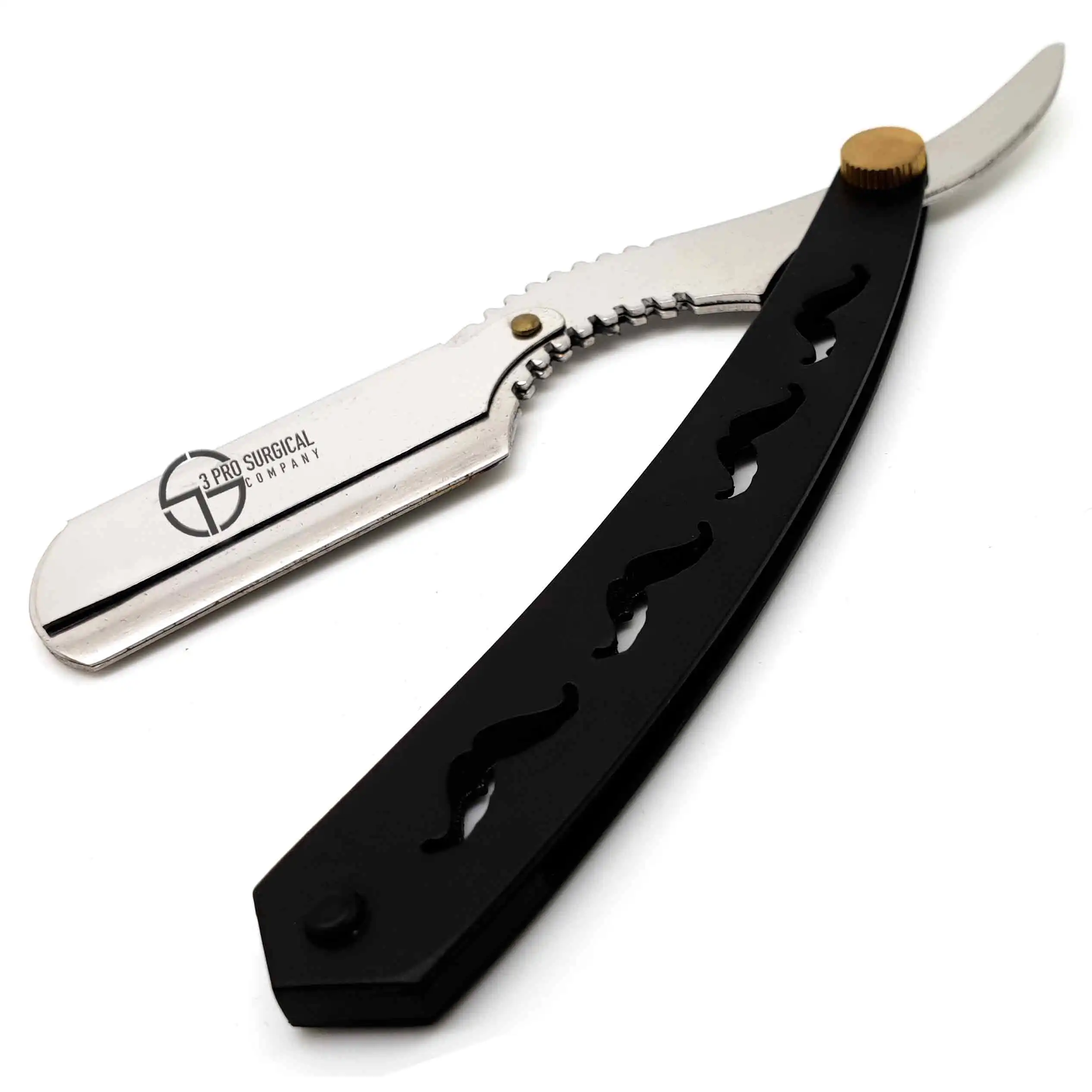 3 PRO Quality Disposable Metal Straight Razor Professional Barber Safety Shaving Tool with Single Blade for Body Use