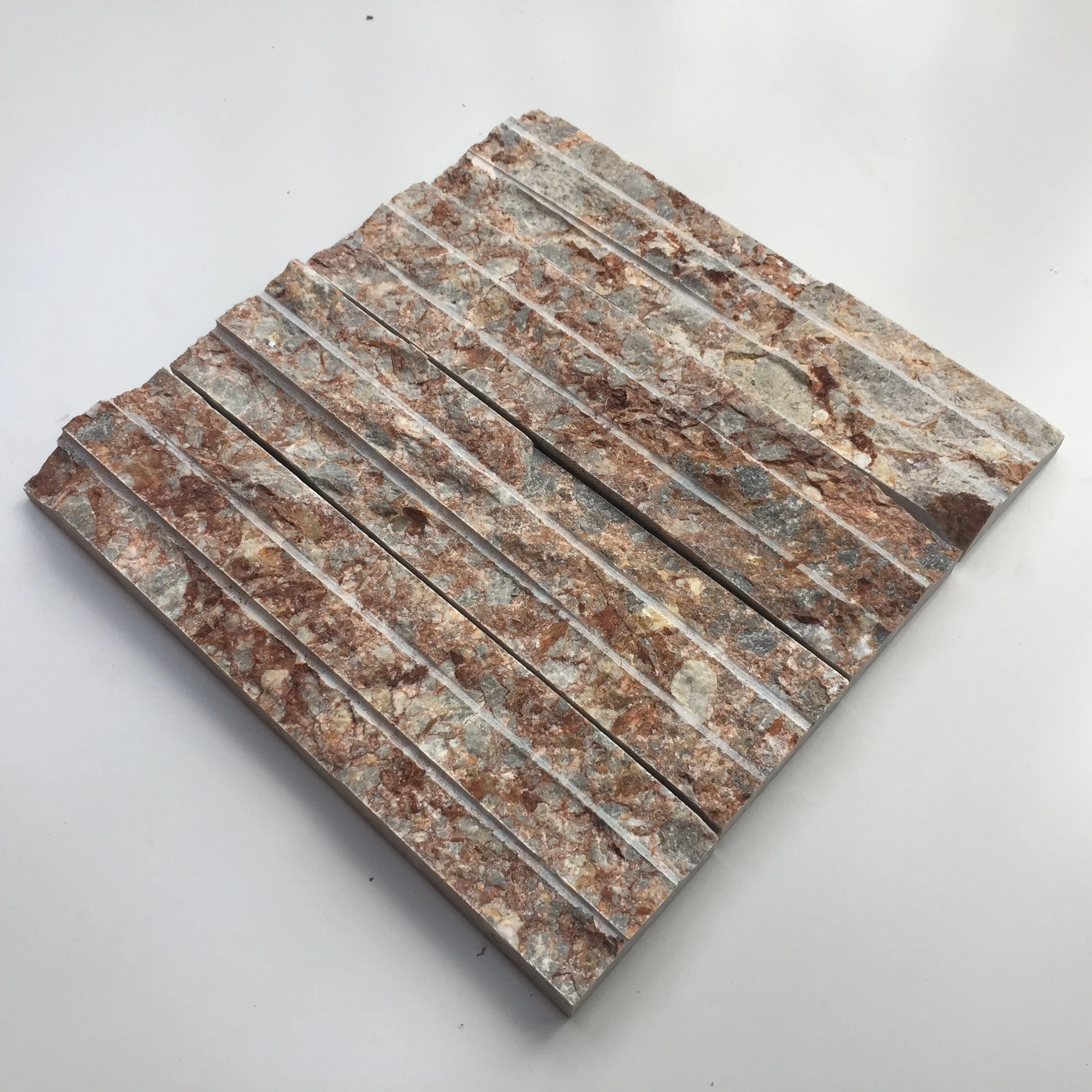MULTICOLOR SAWN CHISELED NATURAL MARBLE STONE