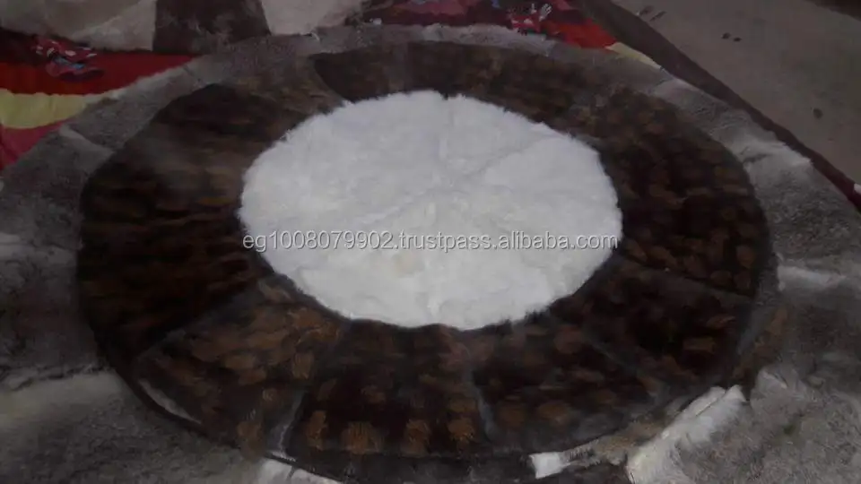 Soft Rabbit Fur Rug Carpet