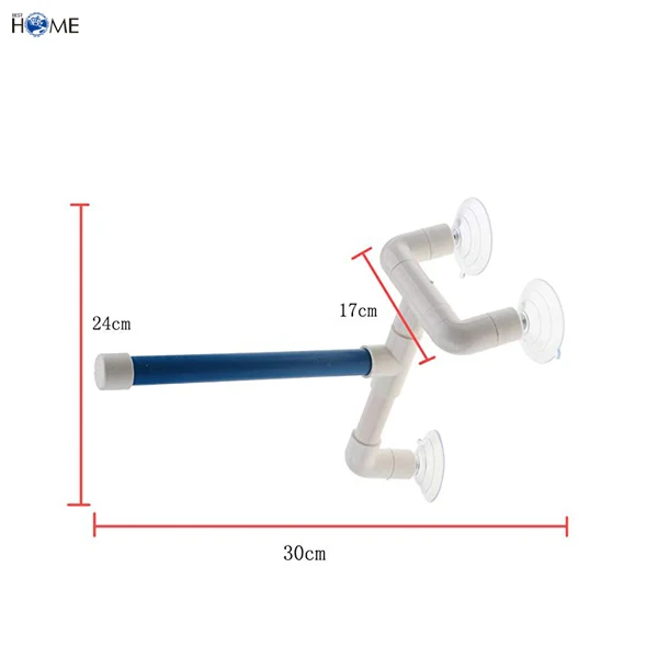 Window Folding Parrot Bath Shower Standing Platform Rack Bird Perch
