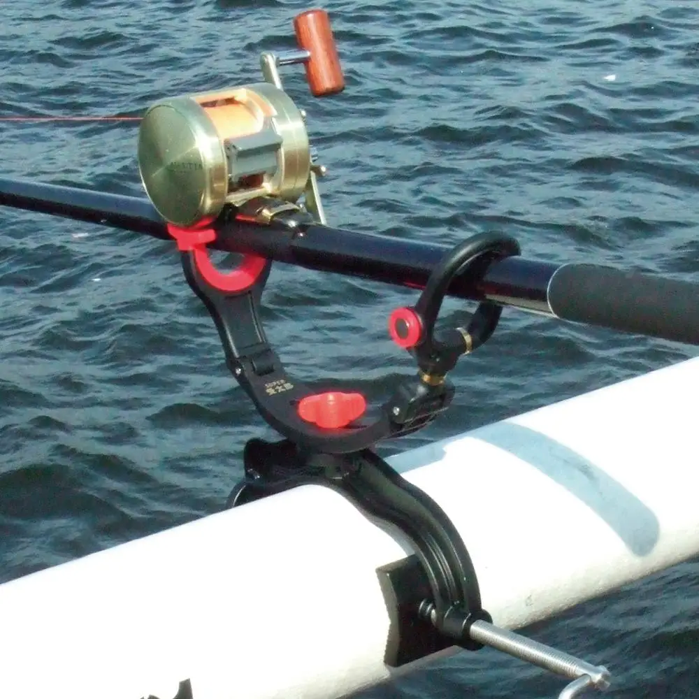 Kayak Accessories Fish Lip Gripper with 25KGS Scale Two Colors Lanyard Available Stainless Steel Fishing Black Bag Red TOOLS Box