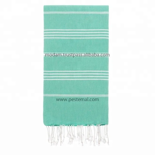 Pure Pestemal Wholesale Custom Beach Towel Turkish Super Absorbent Towels with Logo Customized Print Sand Free 100% Cotton