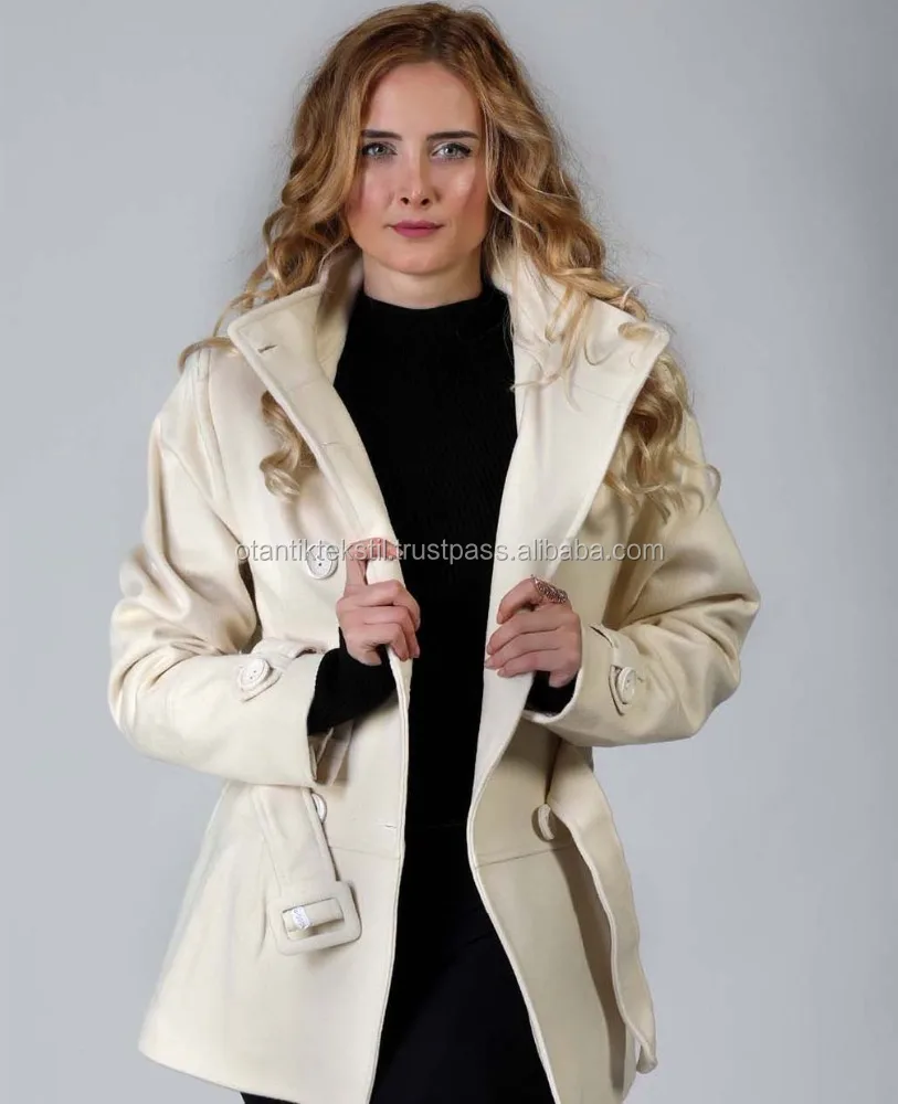 Cashmerre Wool Jacket Women Coats 100% Cotton Shell Wool & Blends Velvet Natural Color Casual Anti-wrinkle Solid Pattern Adults
