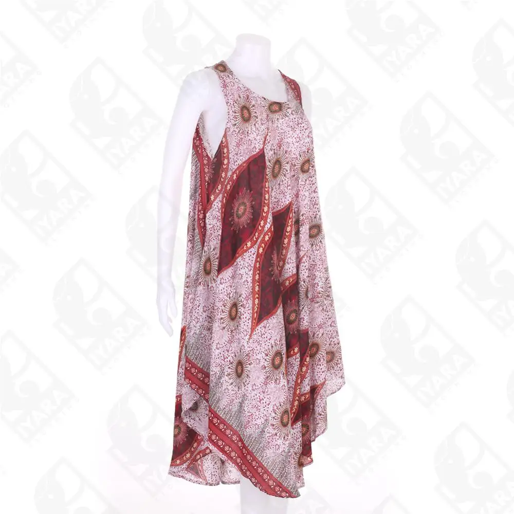 Umbrella design Long Sleeveless Beach Dress