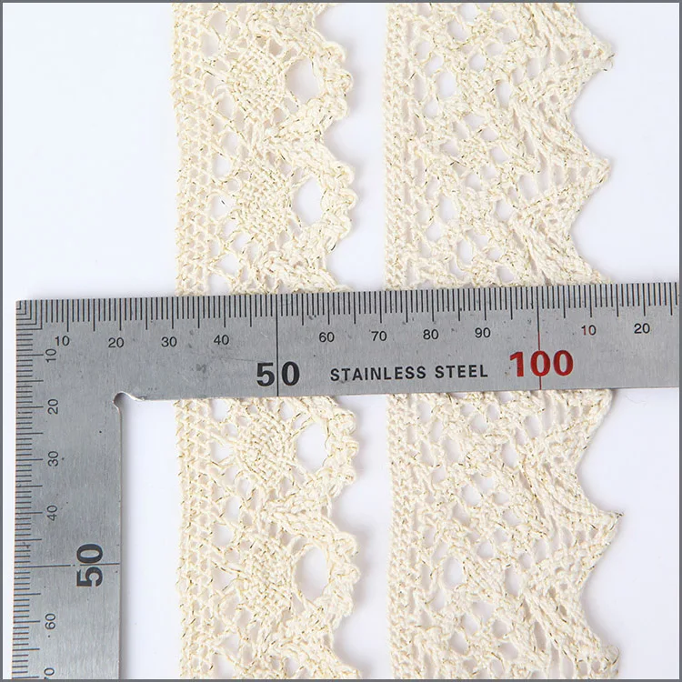 Custom Cotton Crochet Lace Pattern Bobbin  Zigzag  Lace