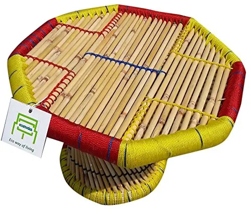 Садовый набор из 4 стульев из ротанга, уличная мебель красного и желтого цвета для столовой, патио, ресторана, офиса, газона