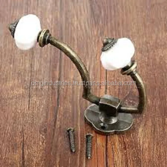 OMG Inudstries  heavy duty cast iron ceramic ball hat & coat hook single hat coat hook wholesale products