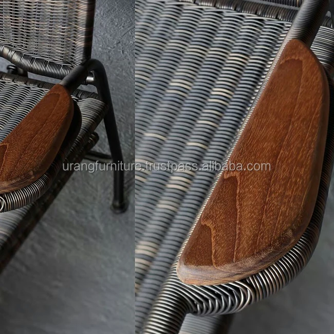 Leisure Outdoor Rattan Double Sun Bed Rattan Wicker Chaise Lounge Black Yellow White Beach OEM Frame Gray Style Modern Furniture