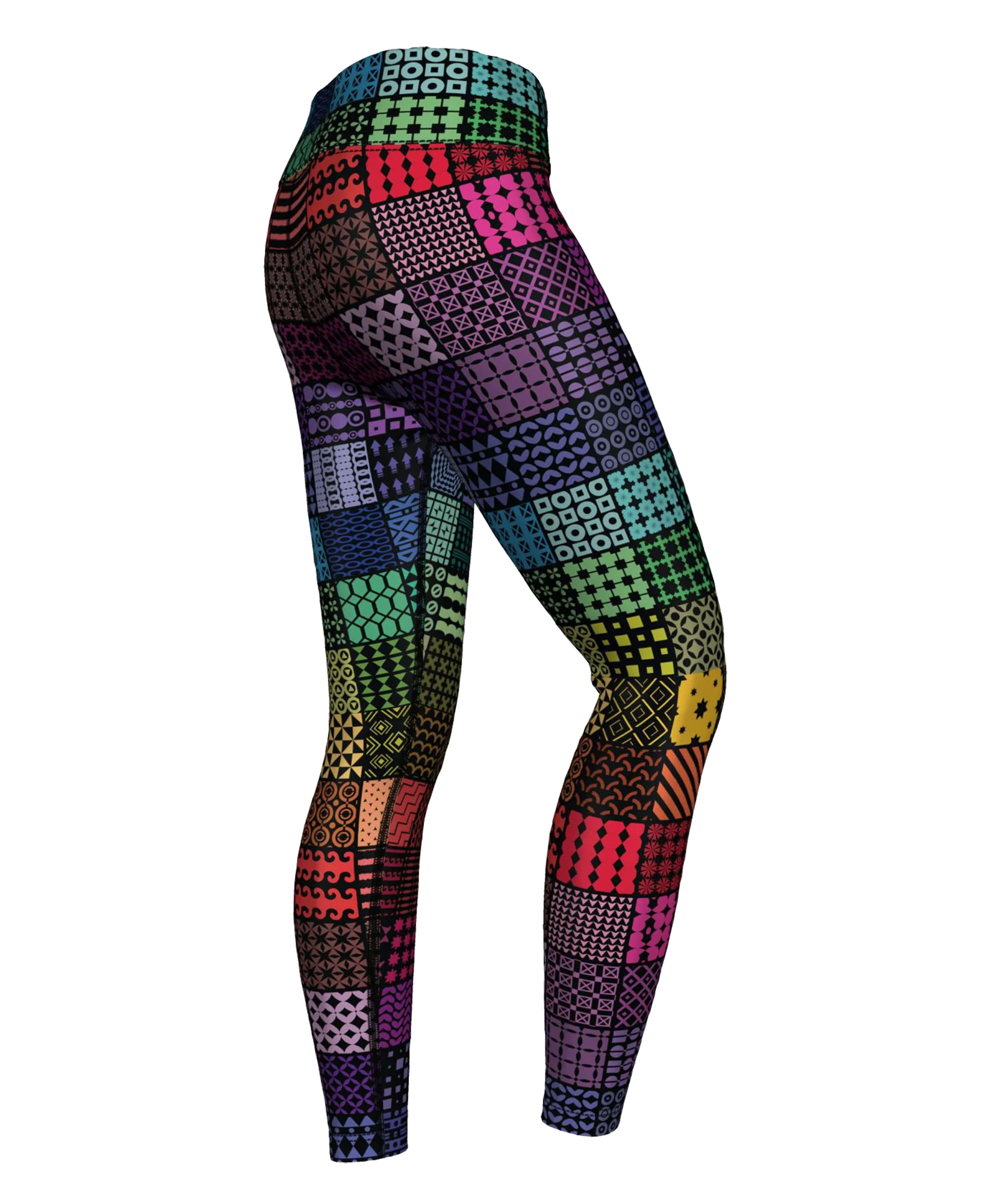 Женские бесшовные леггинсы с принтом