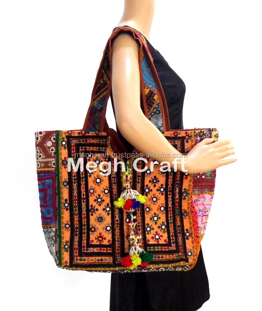 Kutch Kuchi Bohemian Banjara Jhola Bags/patchwork Bags/vintage Bags -Colorful Bohemian Bags-Tribal Bohemian banjara Shoulder bag