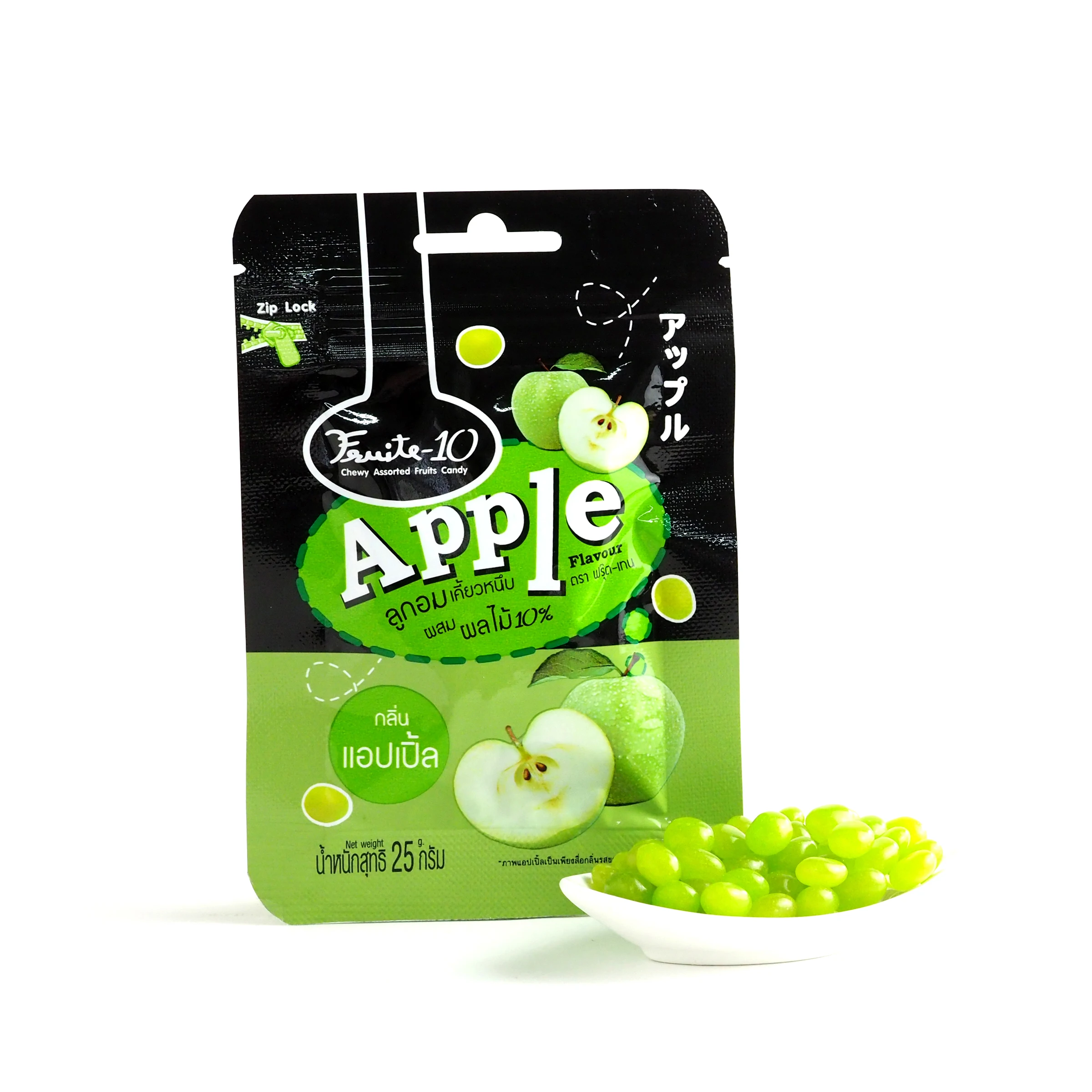 Assorted Fruit Candy Toy Sweet Candy Decoration Gummy Candies Sweet Apple Flavor 25g