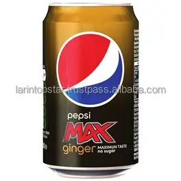 Pepsi Max Ginger Can 330ml Carbonated Drink / Canned Soft Drink