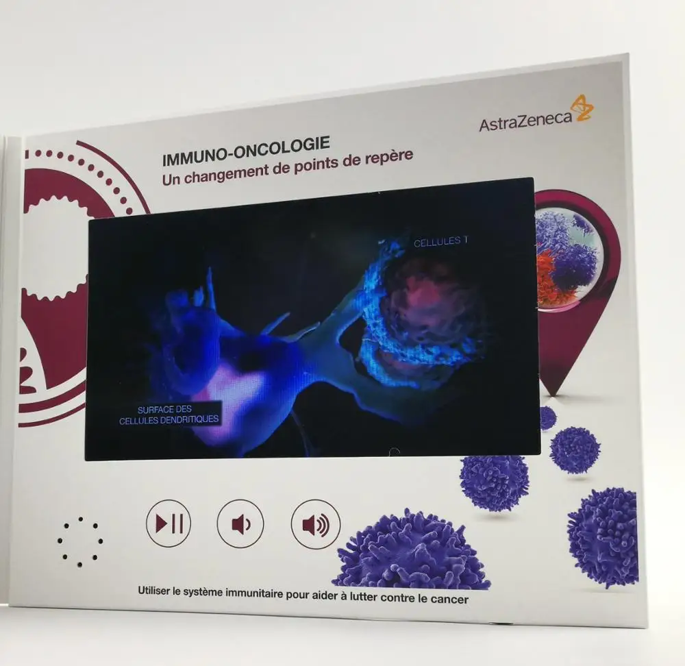 Business Promotion Cheap Price Custom Gift Card with 4.3inch Screen LCD Video Brochure Greeting/Invitation Luxury Card Module