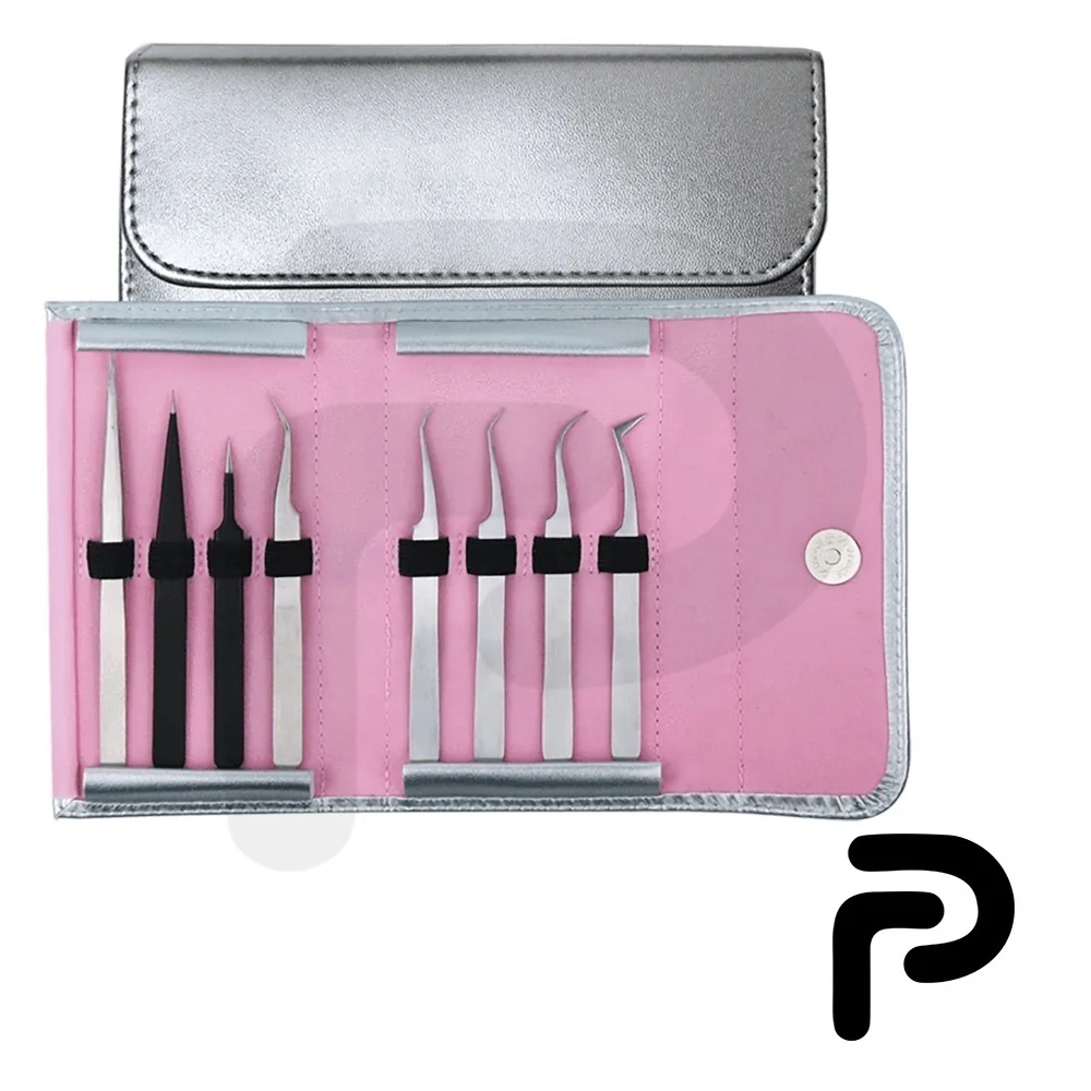 Slim line eyelash Extension Tweezers 3 Pieces Set Beautifully