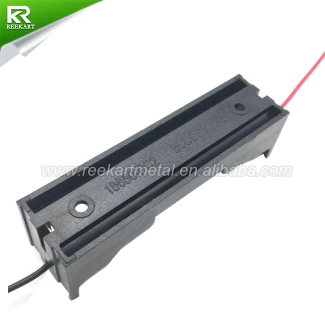 Single 18650 Li Ion Battery Holder with 150 mm Wire Leads
