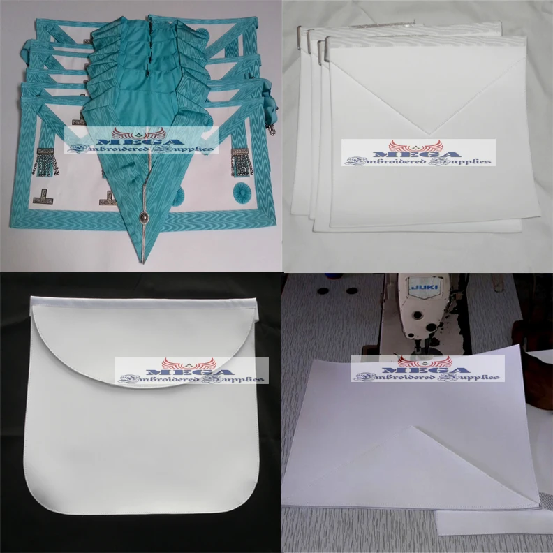 Masonic regalia Craft Apprentice Apron - Masonic White Candidate Aprons