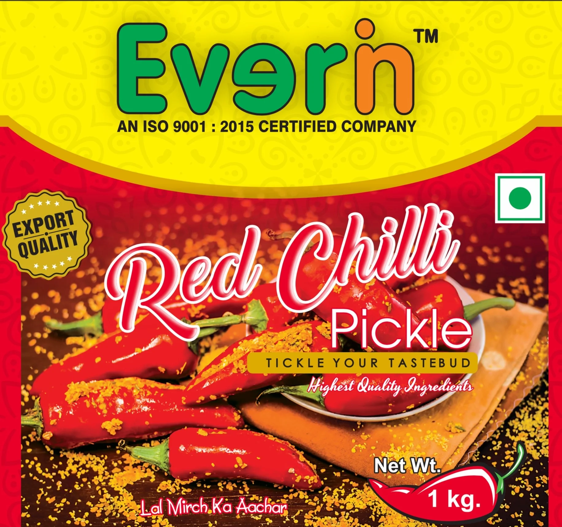 
RED CHILLI PICKLE 1kg 