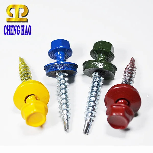 Taiwan TEK Hexagon Flange Head Waterproof Roof Self drilling Screws