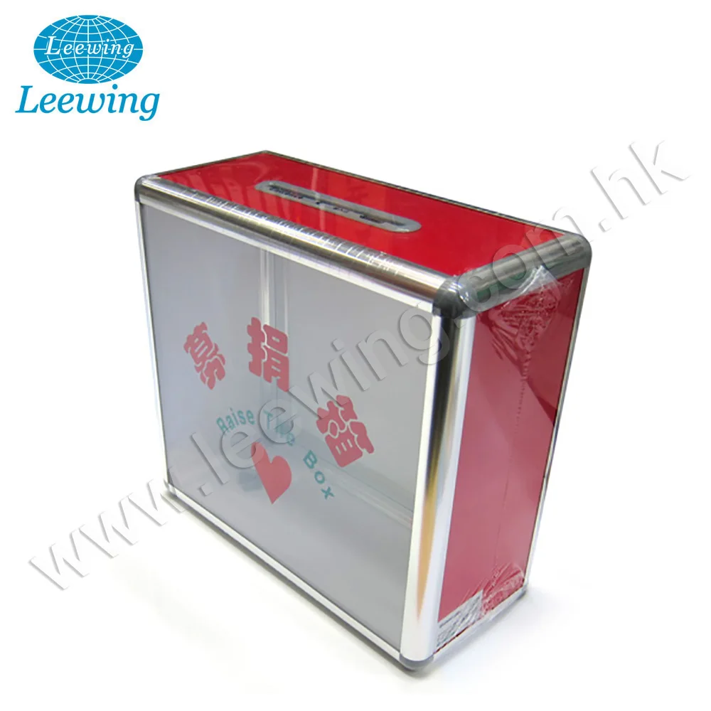 Charity Coin Box Donation Money Box Aluminum