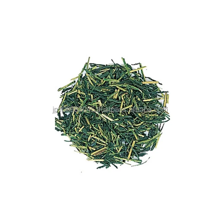Japanese green tea leaf leaves produced in Fukuoka, in Kagoshima, in Kyoto in Japan Kukicha