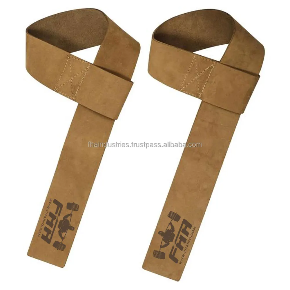 New Style Fitness Training Leather Lifting Straps Gym Lifting Straps Custom Fabric Weight Lifting Straps