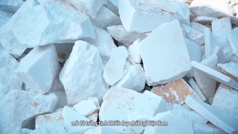 Coated calcite powder CaCO3 98% whiteness Vietnam manufacturer