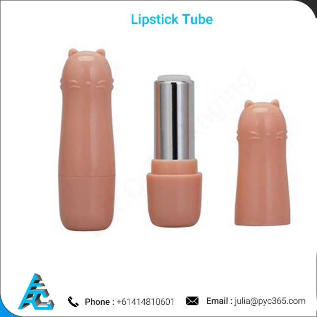Hot Sale Empty Cosmetic Plastic Lipstick Tube Square Lipstick Casing Lip Balm Containers Packaging