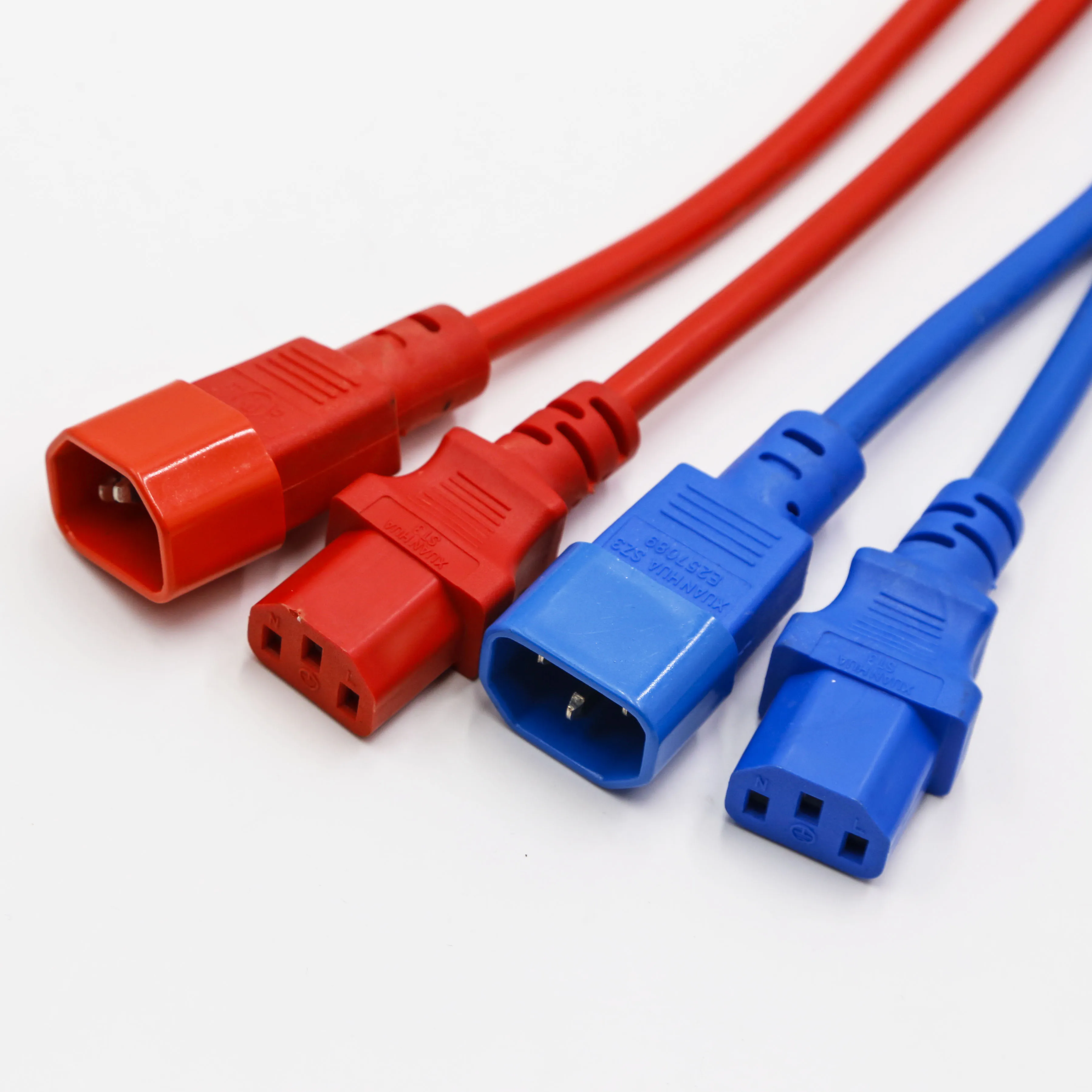 Heavy Duty CPU / PDU Power Cord - C14 to C13 - 15 Amp - Red