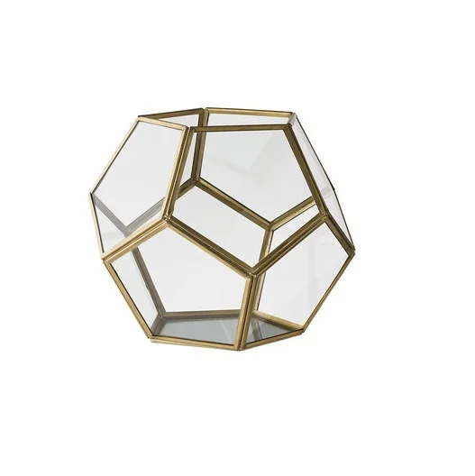 Metal Glass Terrarium for Home Decoration Office Decoration Wedding Decoration