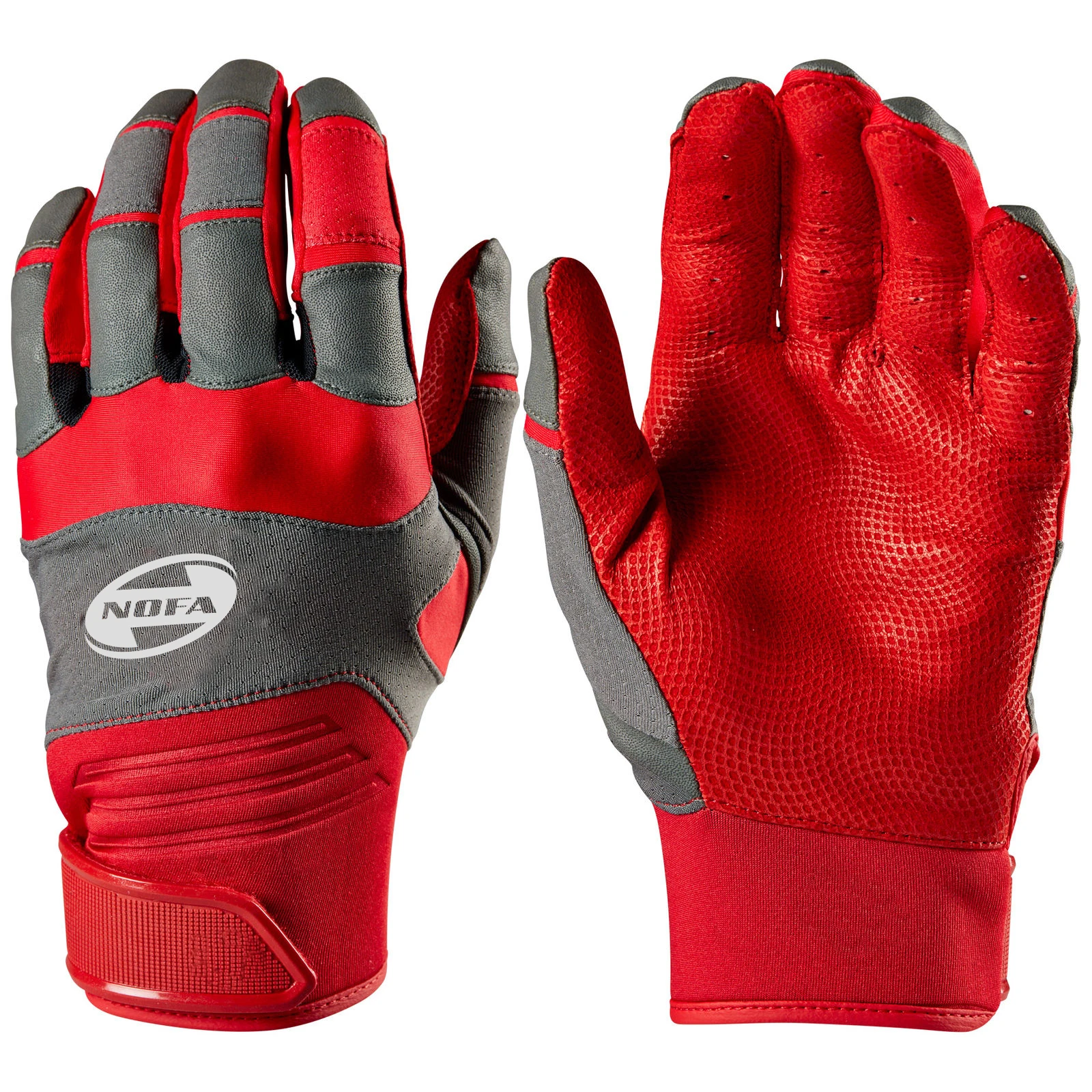 Sports MLB Batting Gloves - Powerstrap Batting Gloves Pair - Baseball + Softball Gloves - Adult