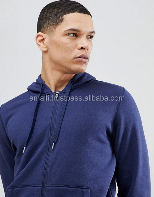 Custom Hoodies Tracksuit Navy Khaki 80% Cotton, 20% Polyester Plain Pullover Hoodies Track suit pants with zipper up