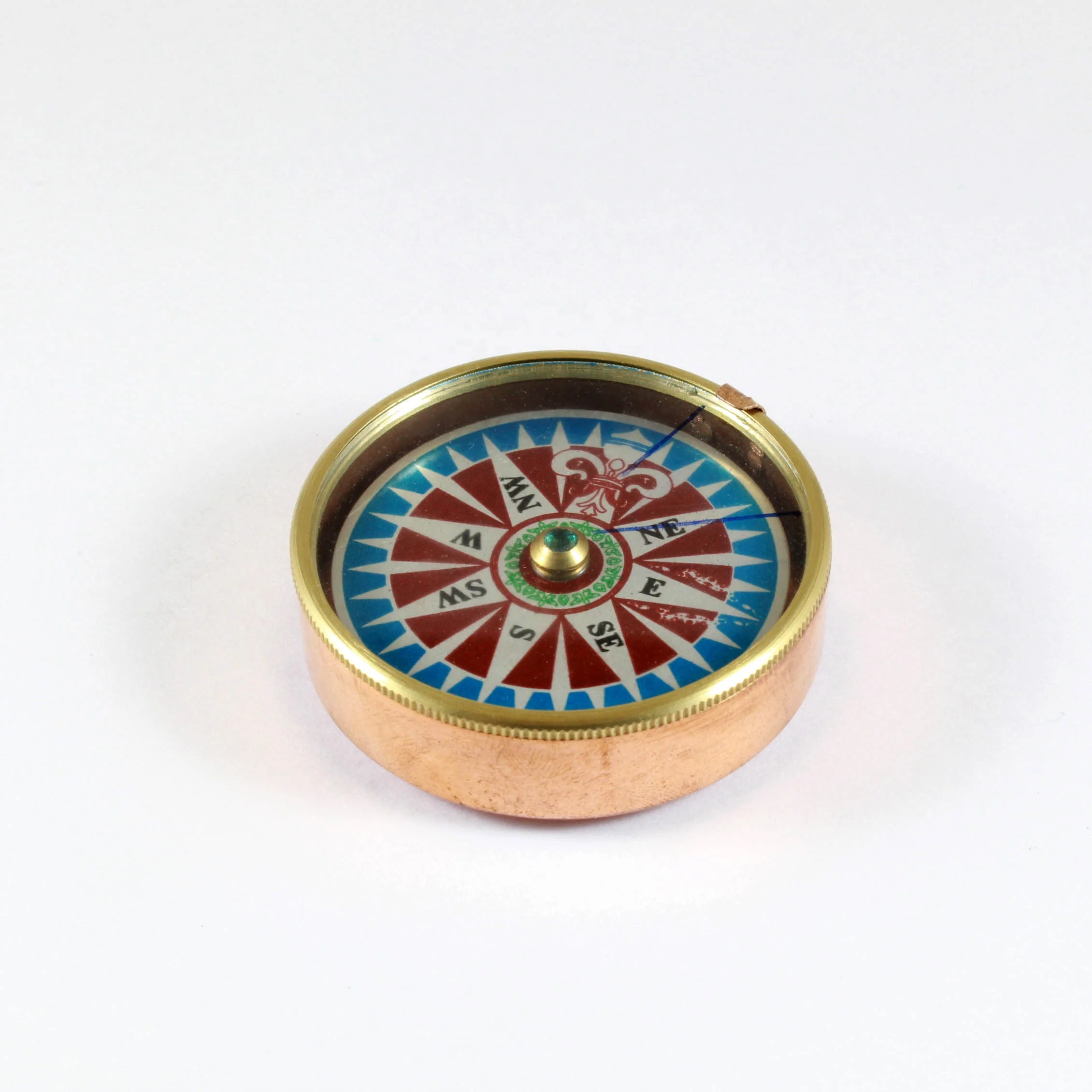 nautical handmade brass polished directional compass in carry leather case pocket marine for anniversary gift birthday